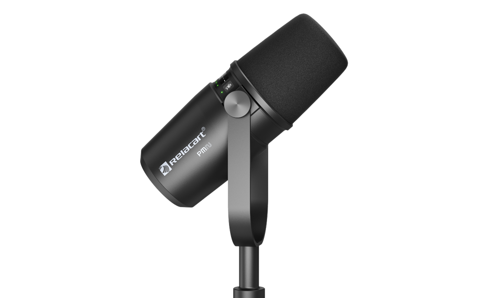 RELACART PM2 CARDIOID DYNAMIC PODCASTING MICROPHONE